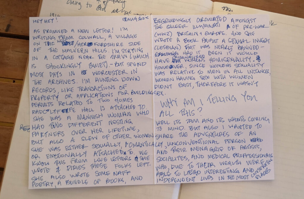 letter to friends in the Netherlands